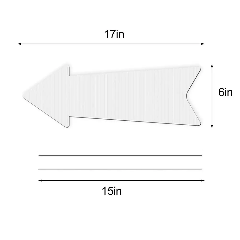 Yard Sign Blank - Papan Tanda Taman DIY Anti Air