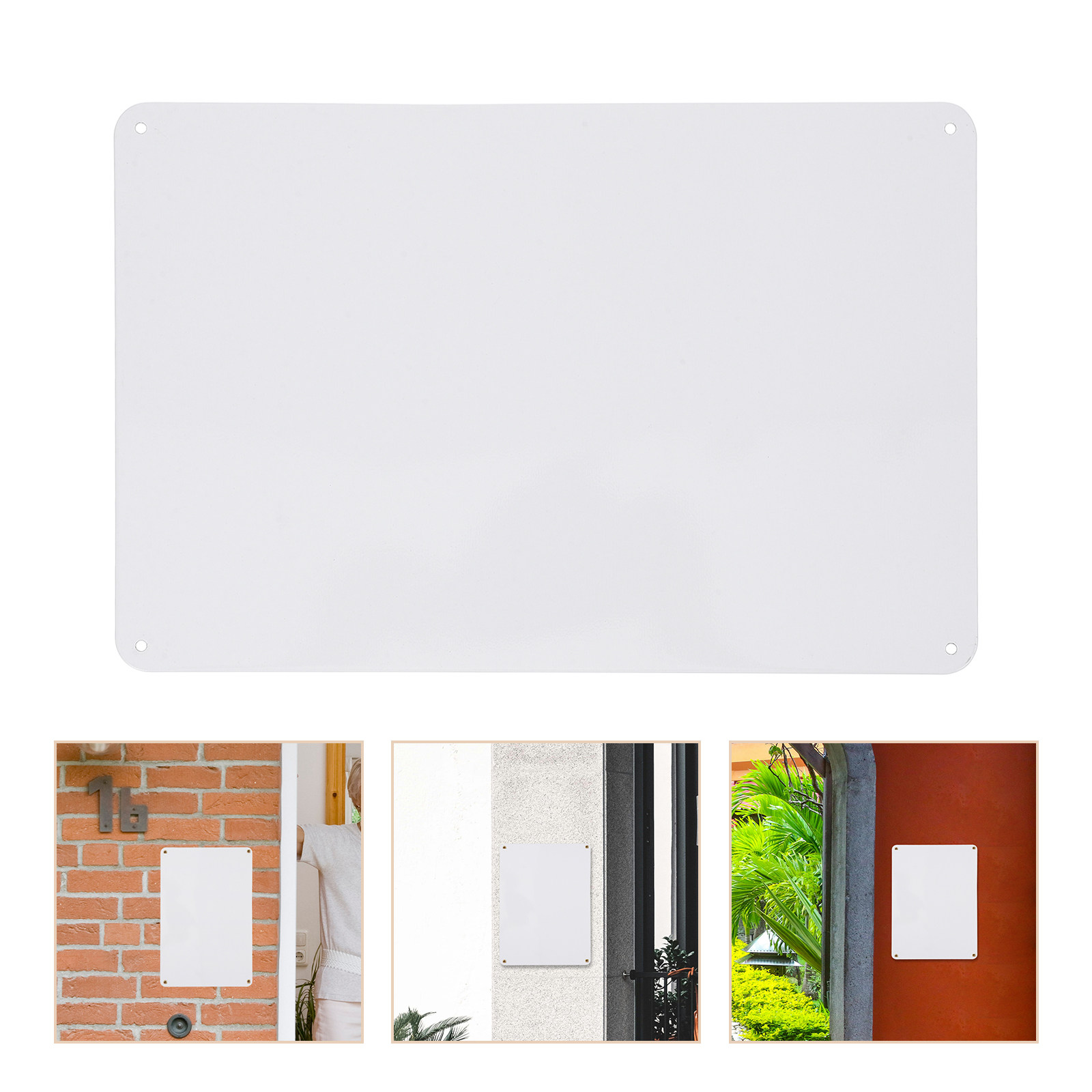 Yard Sign Blank - 2 Buah Papan Logam Kosong untuk