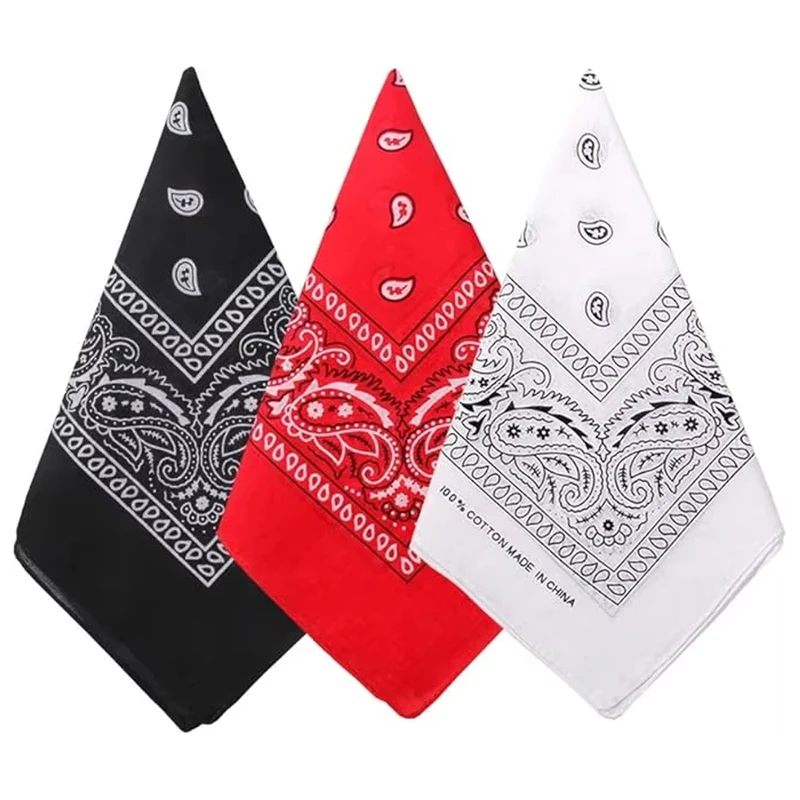 Bandana Blank White - 1 Buah Syal Paisley Koboi Hip