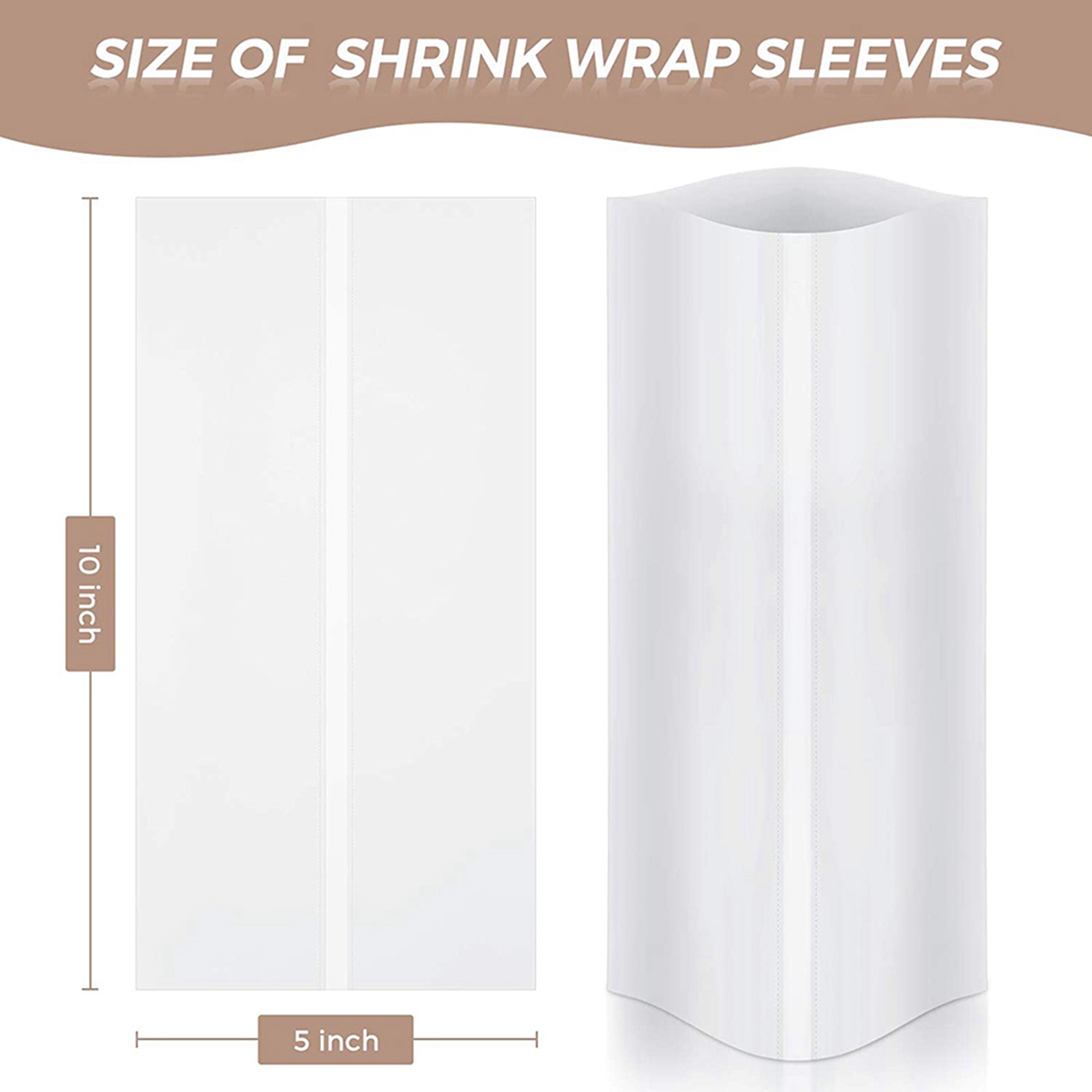 Sublimation Mug White - A74E-140Pcs Film Shrink Wrap Sublimasi 5X10