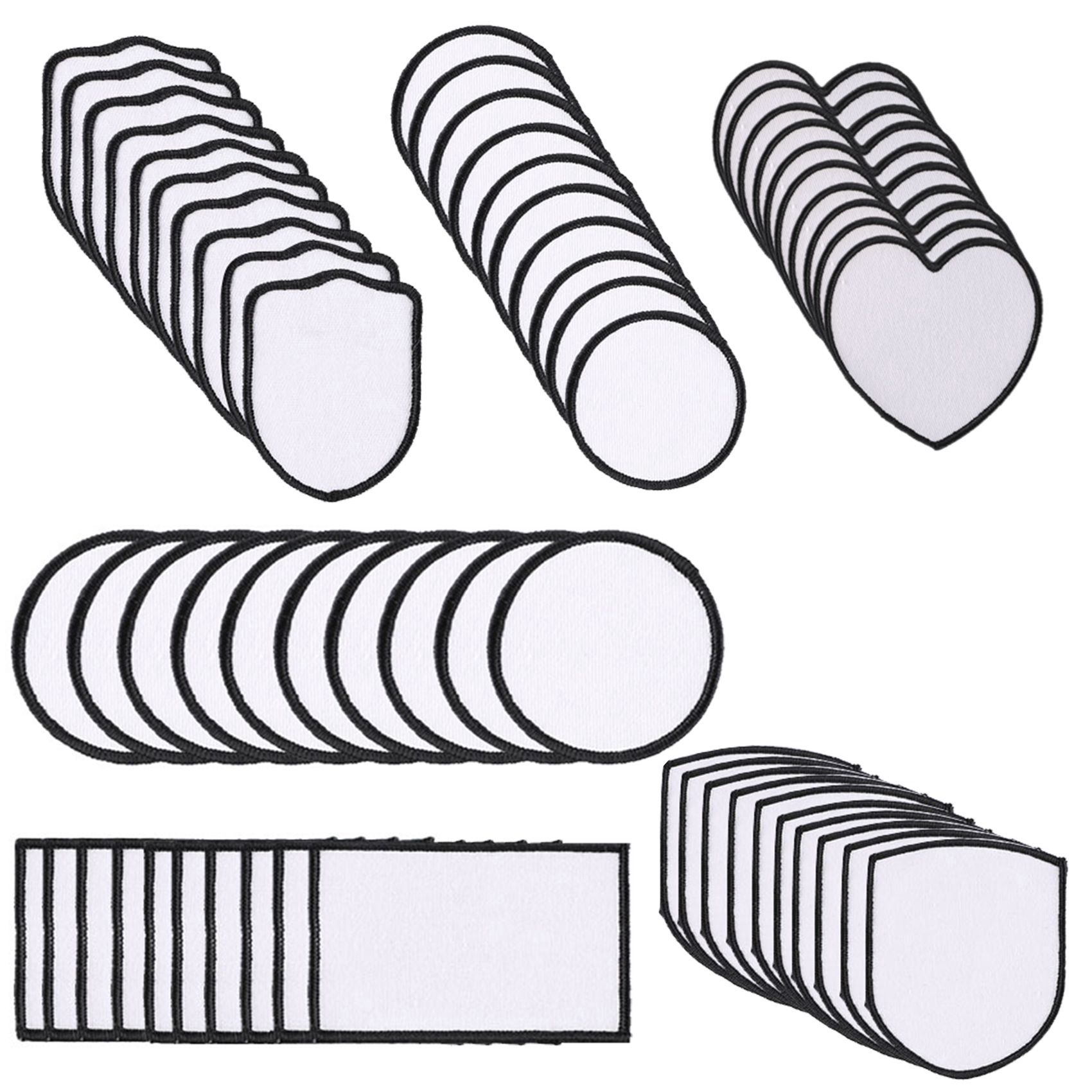 Hat Sublimation Blank - Patch Kain Sublimasi SHGO-180Pcs, Patch Tempel