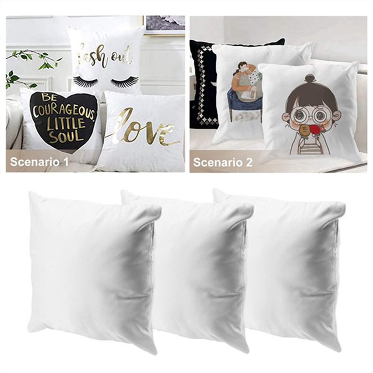 N14R Top 8pcs Sarung Bantal Su - Pillow Cover Sublimation ulasan dan harga