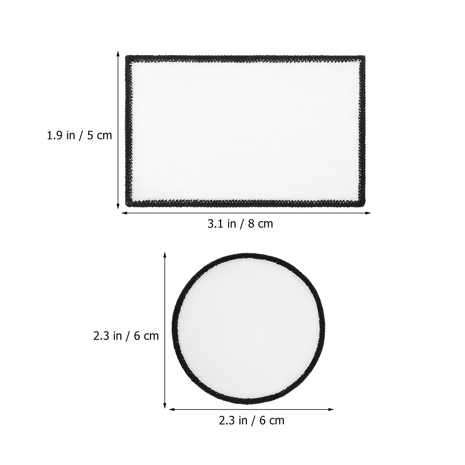 30Pcs Patch Poliester Kosong d - Hat Sublimation Blank ulasan dan harga