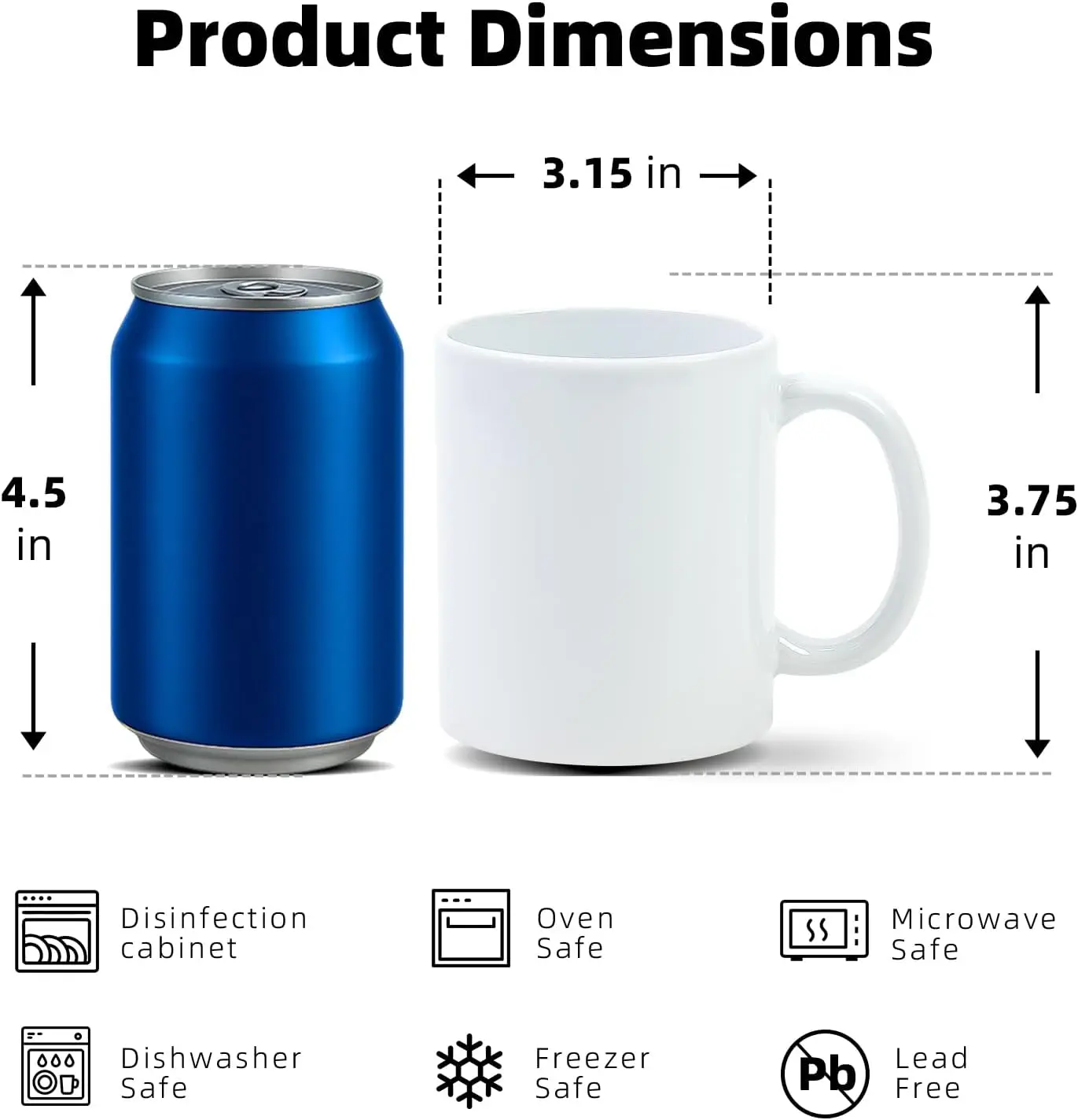 Mug Sublimasi 11 oz, Bahan Bak - Sublimation Mug White ulasan dan harga