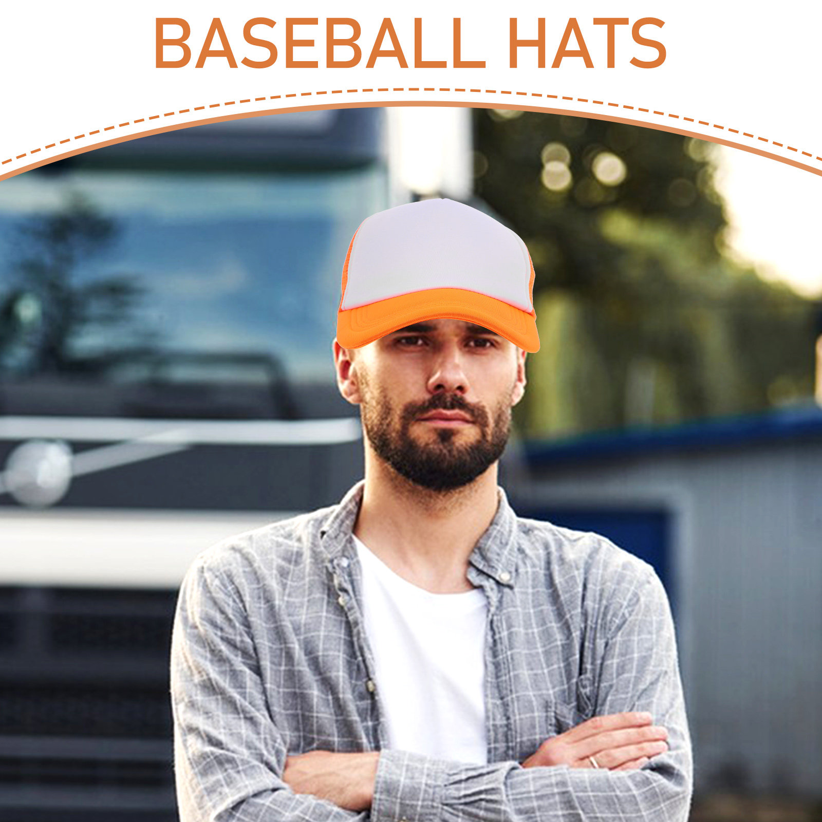 10Pcs Topi Baseball Jaring Kos - Hat Sublimation Blank ulasan dan harga