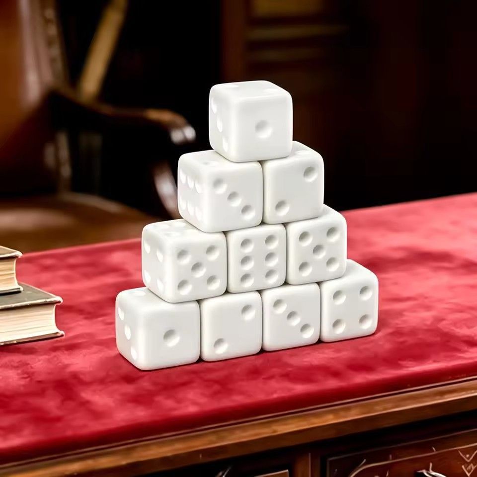 10 Buah/set Dadu Putih Kosong  - Puzzle Blank White ulasan dan harga