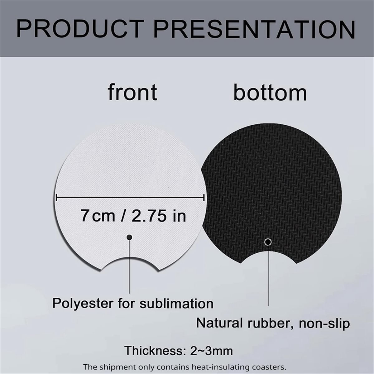 Alas Gelas Sublimasi Hemat Bia - Coaster Sublimation Blank ulasan dan harga