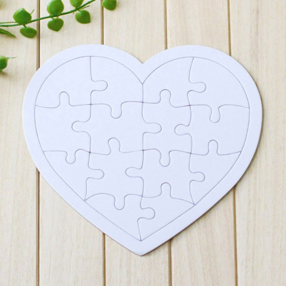 4Pcs Puzzle Jigsaw Kosong Alat - Puzzle Blank White ulasan dan harga