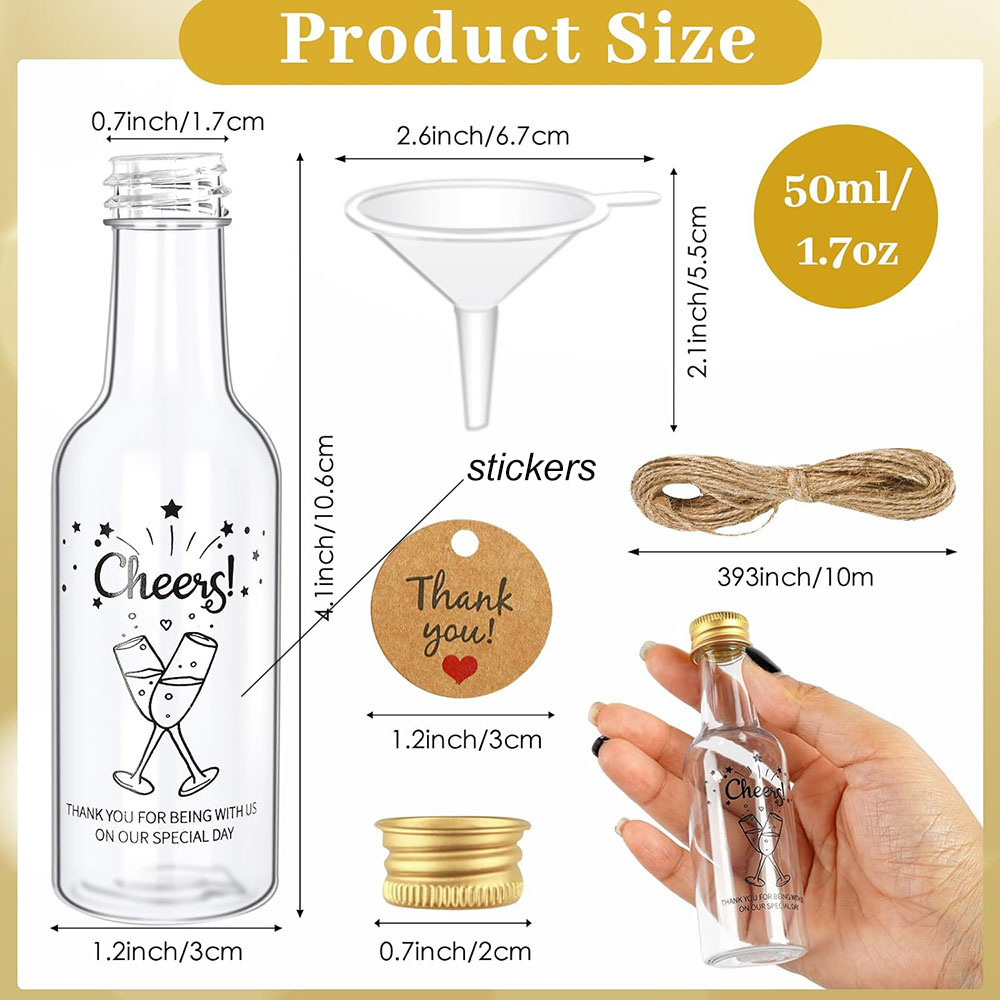 50 Botol Minuman Keras Mini, B - Water Bottle Blank ulasan dan harga