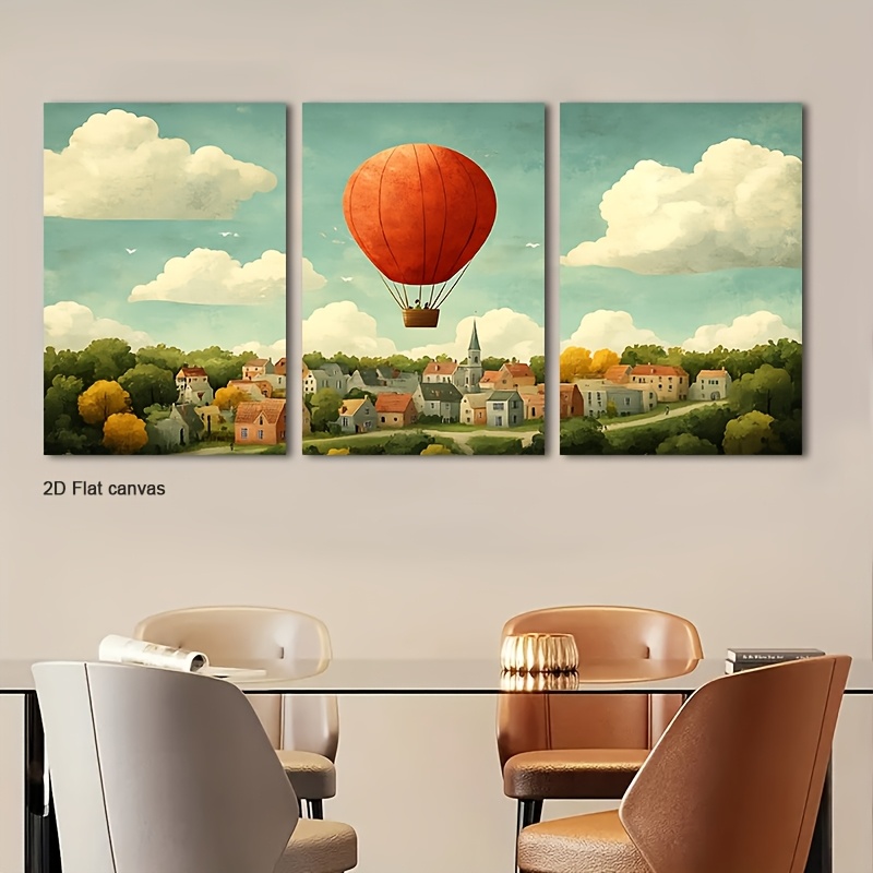 Kanvas Tanpa Bingkai 3pcs Seni - Canvas Wrap Ready ulasan dan harga