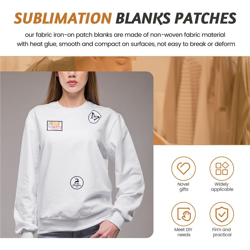 60Pcs Patch Sublimasi Kosong K - Hat Sublimation Blank ulasan dan harga