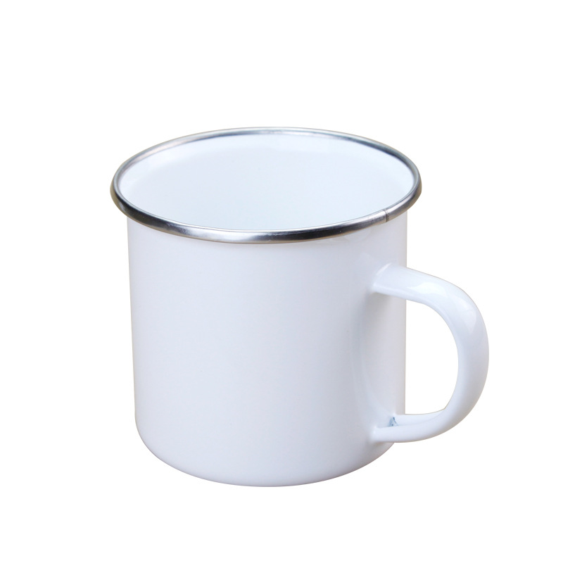 Mug Enamel Stainless Steel Kos - Sublimation Mug White ulasan dan harga