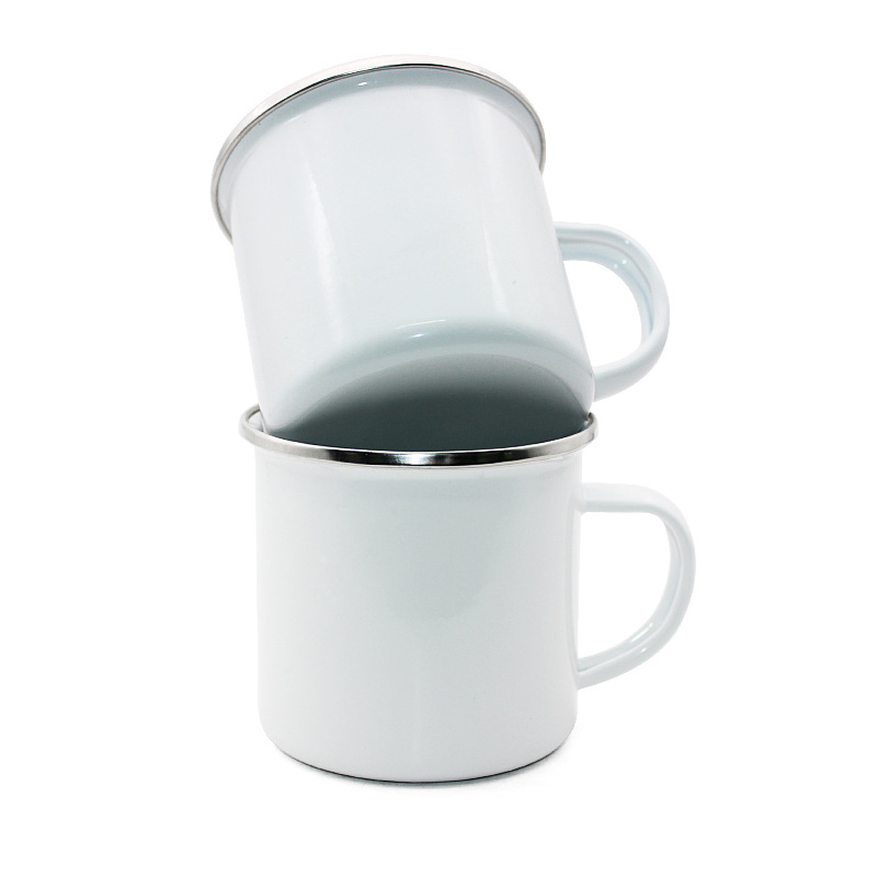 Mug Enamel Stainless Steel Kos - Sublimation Mug White ulasan dan harga