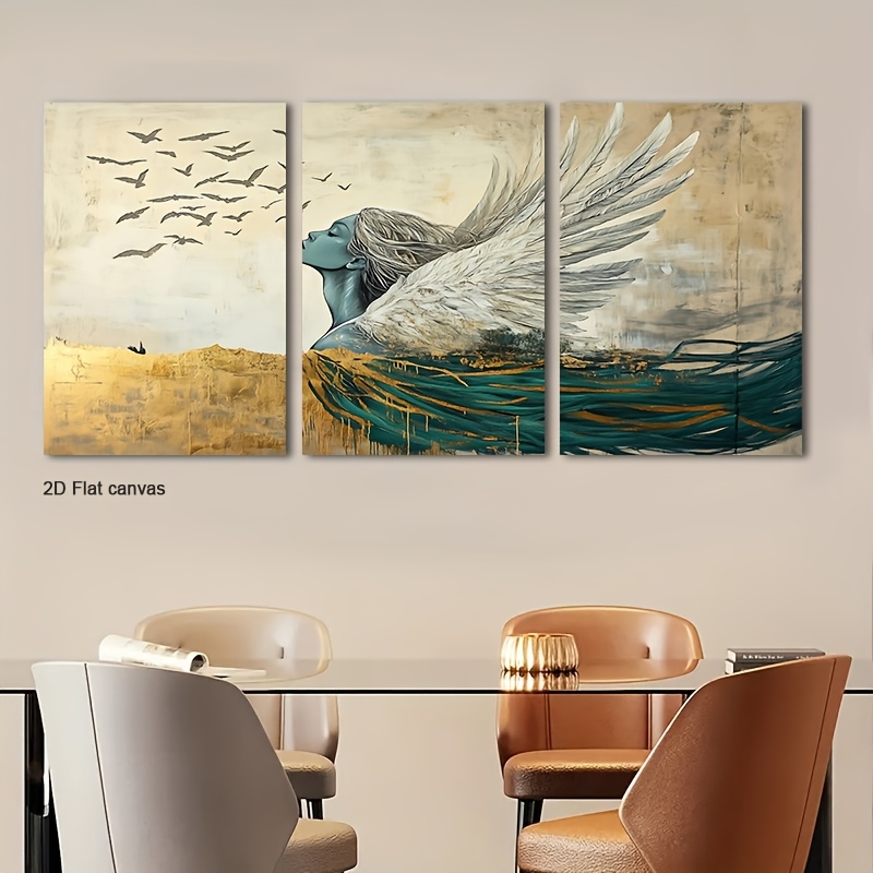 Kanvas Tanpa Bingkai 3pcs Gamb - Canvas Wrap Ready ulasan dan harga