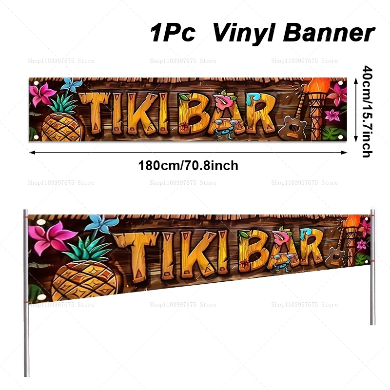 Spanduk Bar Tiki Dekorasi Pest - Yard Sign Blank ulasan dan harga