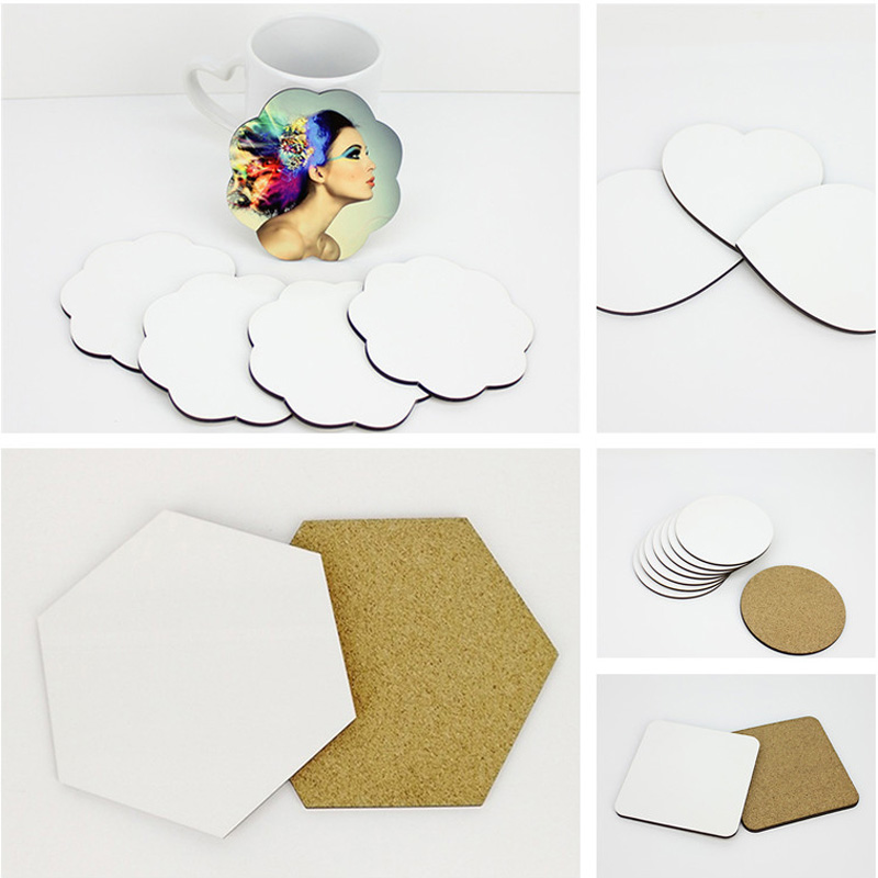 100 Buah/Lot DIY Sublimasi Kos - Coaster Sublimation Blank ulasan dan harga