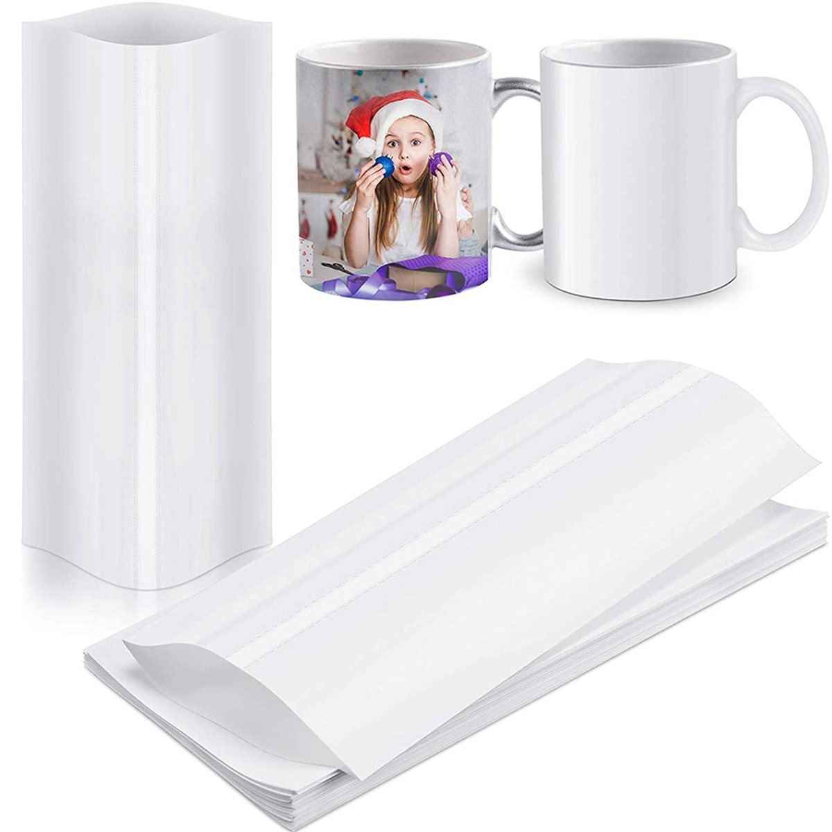 BAAE 420Pcs Film Shrink Wrap S - Sublimation Mug White ulasan dan harga