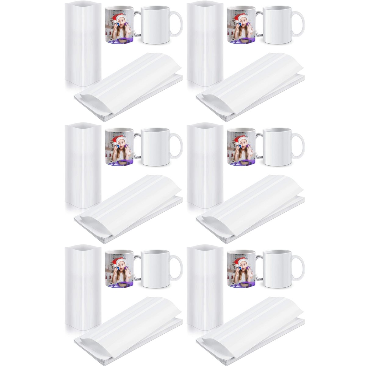 BAAE 420Pcs Film Shrink Wrap S - Sublimation Mug White ulasan dan harga